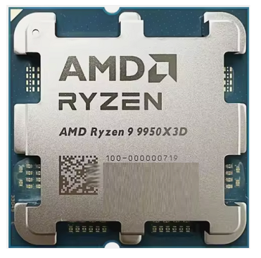 מעבד רייזן לגיימרים 16 ליבות תושבת AM5 ללא מאוורר וללא קופסה איי אם די AMD 100-000000719 Ryzen 9 9950X3D Zen 5 Socket AM5 16 Cores 32 Threads 128MB Cache Up to 5.7GHz 170W TDP Tray